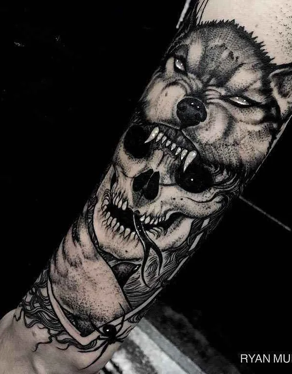black and grey black and grey tattoo auf forearm #10616 | Tätowierer Ryan Murray