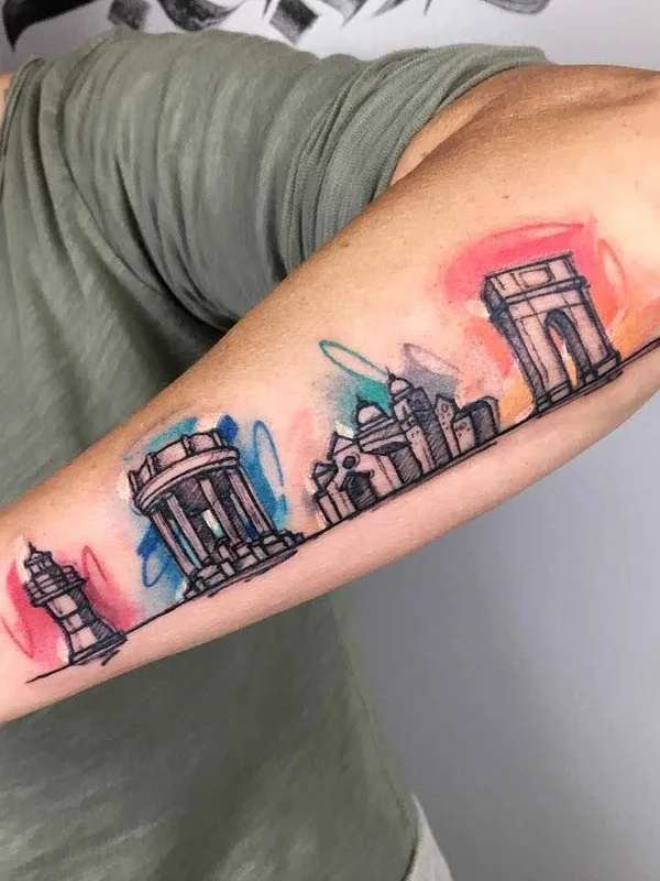 color sketch Tatuaggio su forearm #10643 | Tatuatore Luca Testadiferro