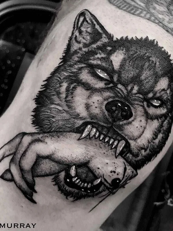 black and grey black and grey tattoo auf forearm #10627 | Tätowierer Ryan Murray