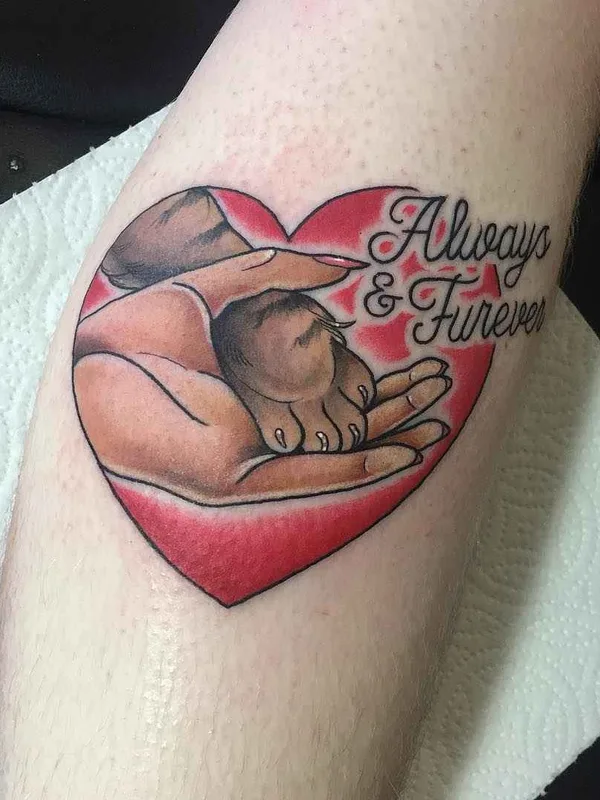 color illustrative tatouage sur calf #10712 | Artiste tatoueur Lucy Blue