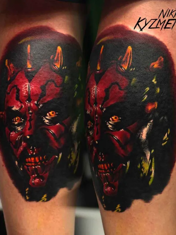color realism tattoo on calf #10813 | Tattoo Artist Никита Кузьменко