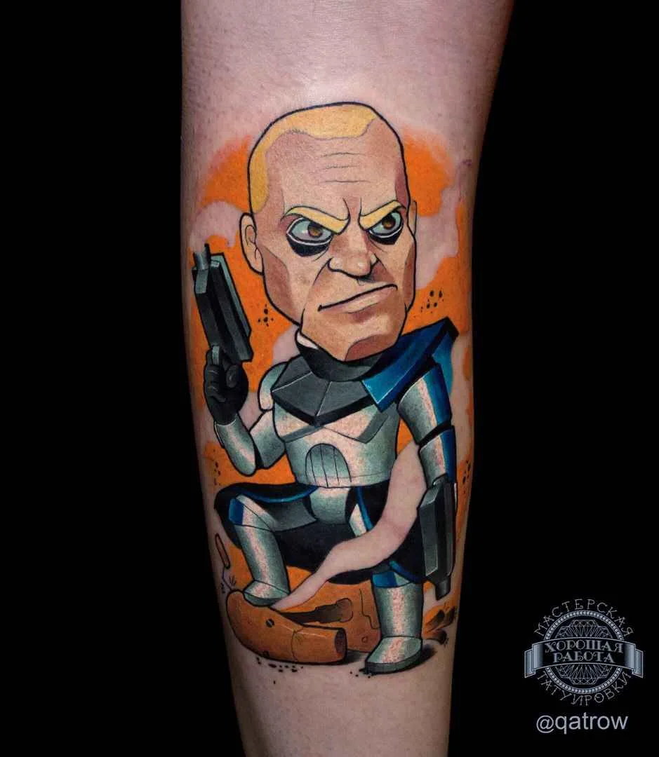 нью скул татуировки тату мастер Виктор Киатров | new school tattoo artist Victor Qatrow