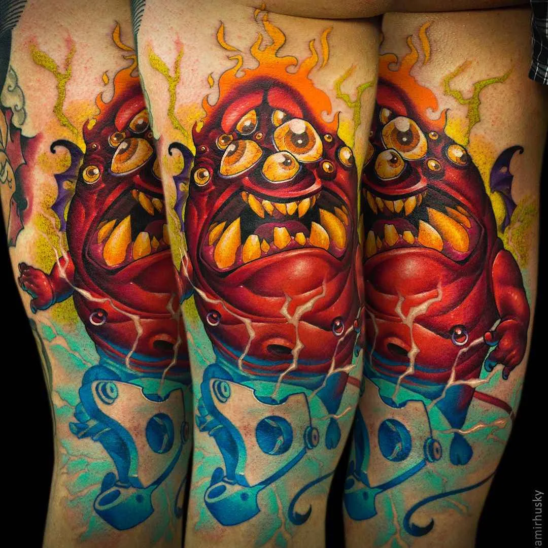 Artista di tatuaggi Amir Husky - tatuaggi a colori, scuola nuova | Kazan, Mosca, Russia