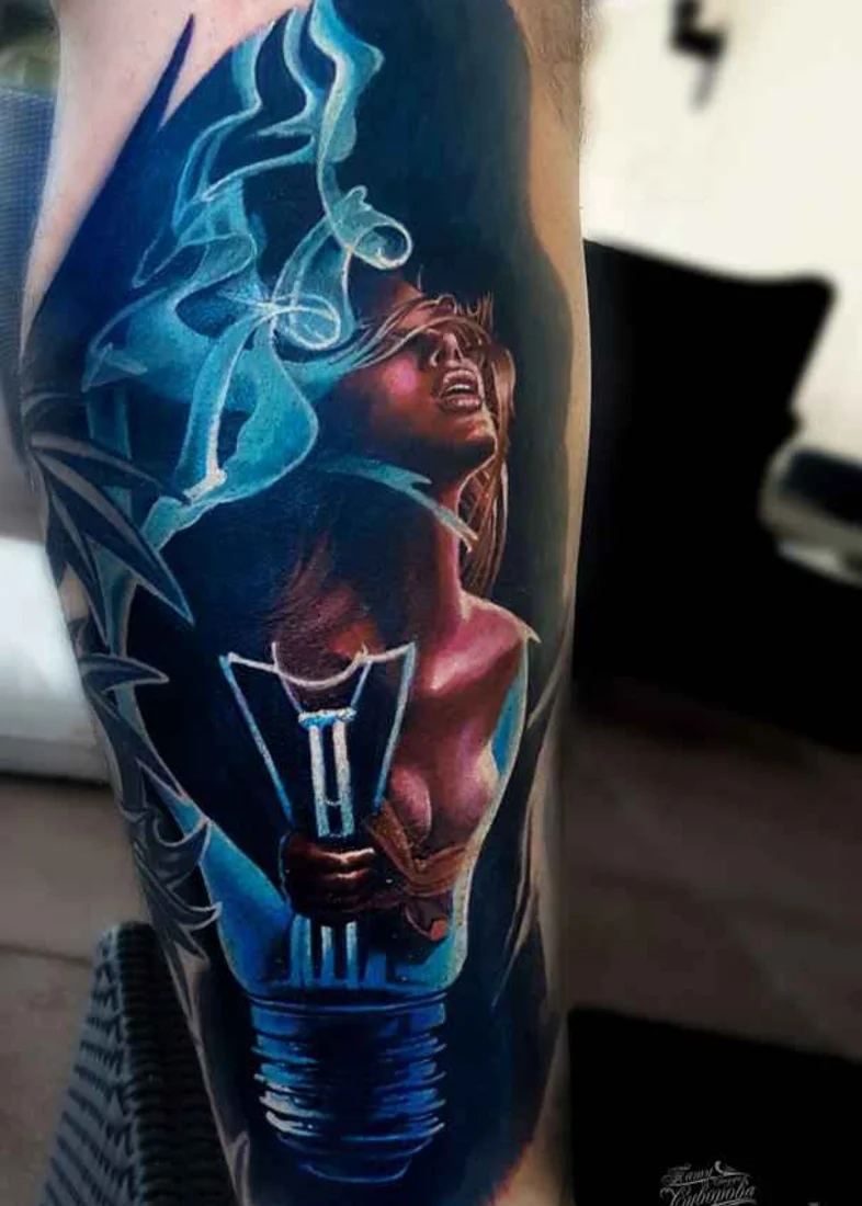 Incredible color realism tattoo by Vasiliy Suvorov