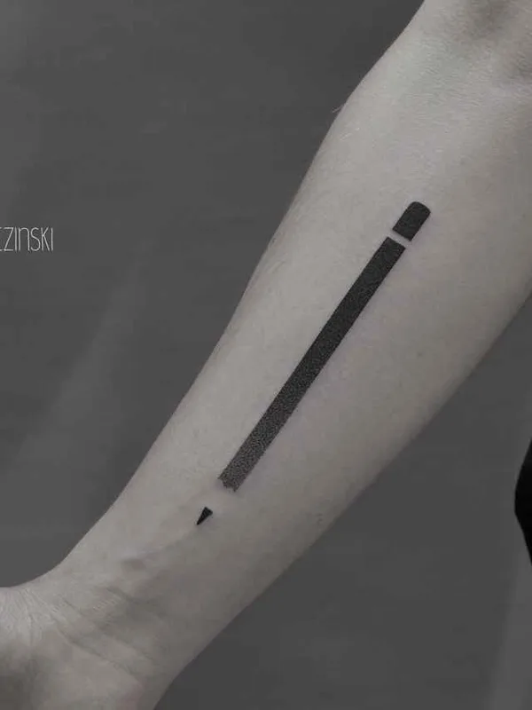 black linework tattoo on forearm #10821 | Tattoo Artist Илья Брезинский
