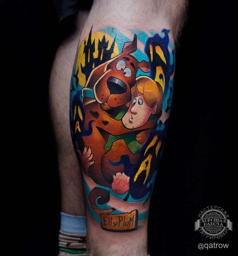 нью скул татуировки тату мастер Виктор Киатров | new school tattoo artist Victor Qatrow