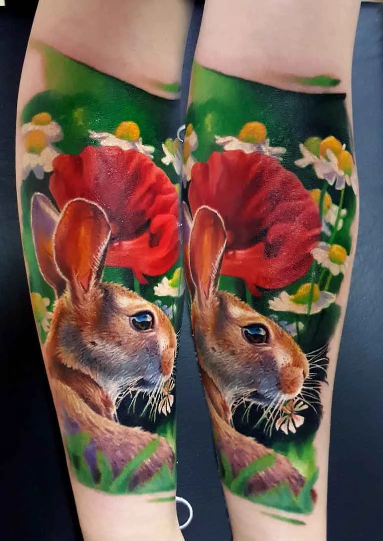 Tattoo artist Vasiliy Suvorov authors color realism tattoo | Russia