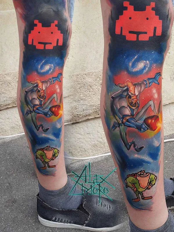 color illustrative Tatuagem em calf #10797 | Tatuador Александр (Alex Moro) Морозов