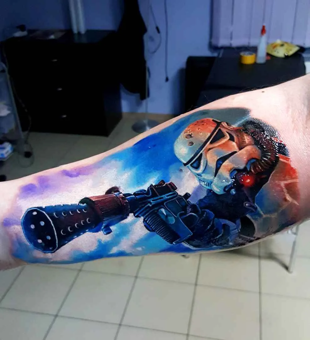 Tattoo artist Vasiliy Suvorov authors color realism tattoo | Russia