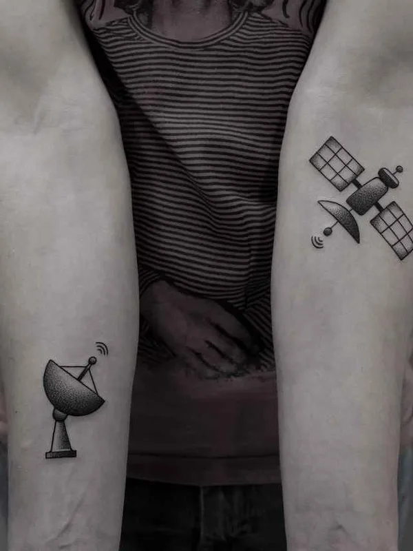 black and grey blackwork tattoo on forearm #10829 | Tattoo Artist Илья Брезинский