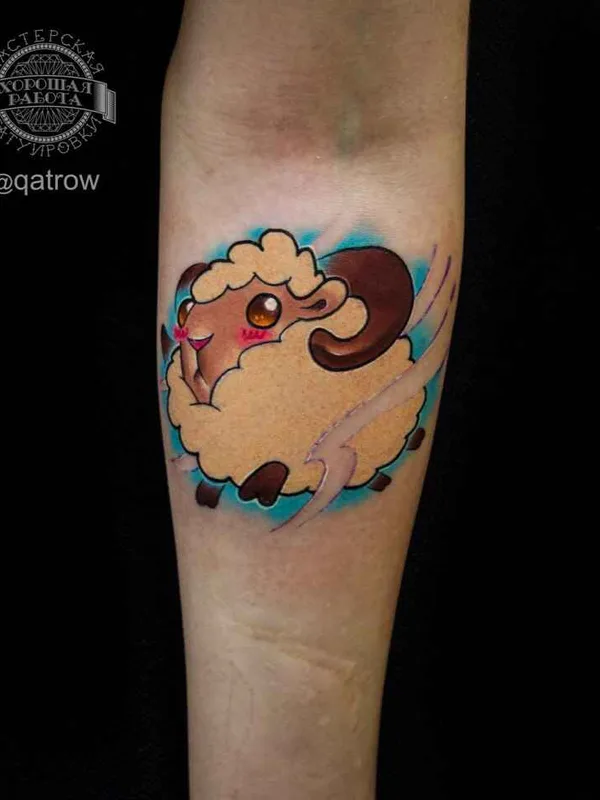 color cartoon Tatuaggio su forearm #10852 | Tatuatore Виктор Киатров