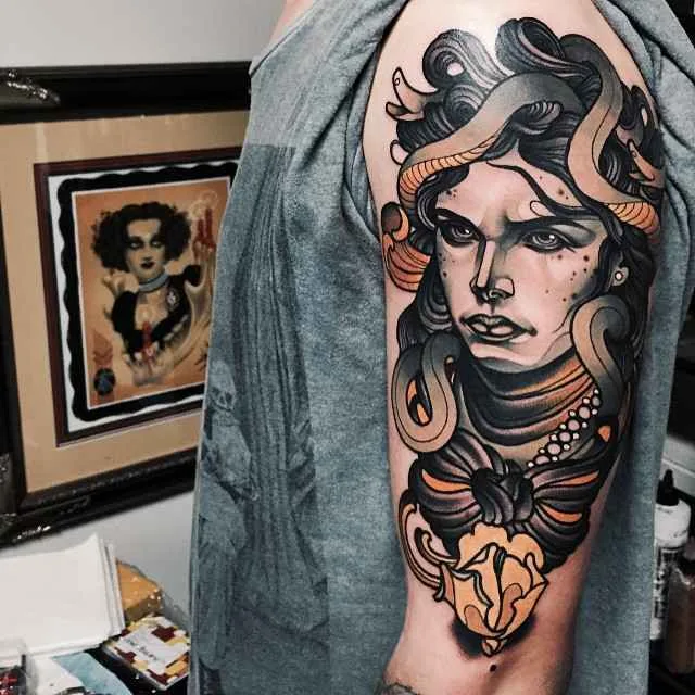 Tatuagem artista Jacob J Gardner cor neo tradicional | Austrália