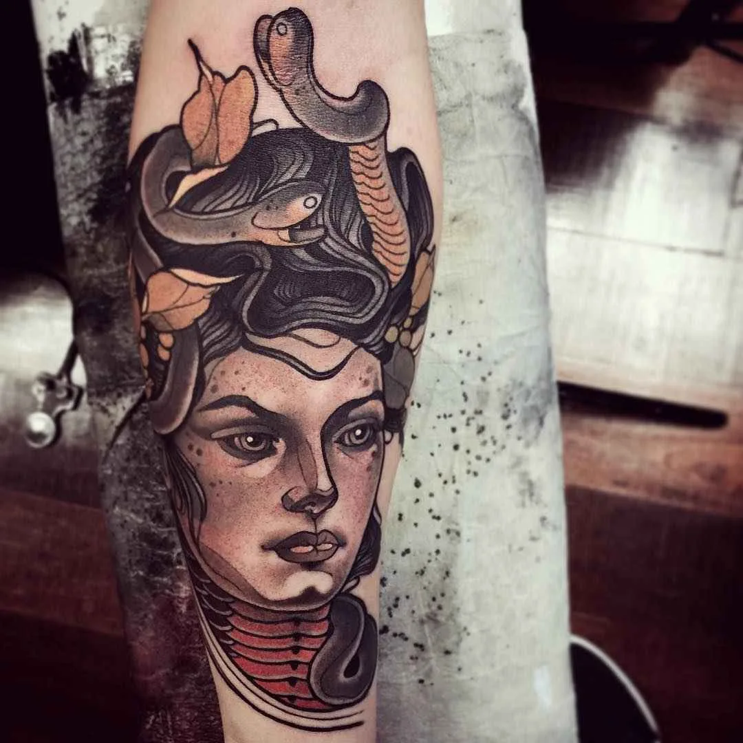 Tatuagem artista Jacob J Gardner cor neo tradicional | Austrália
