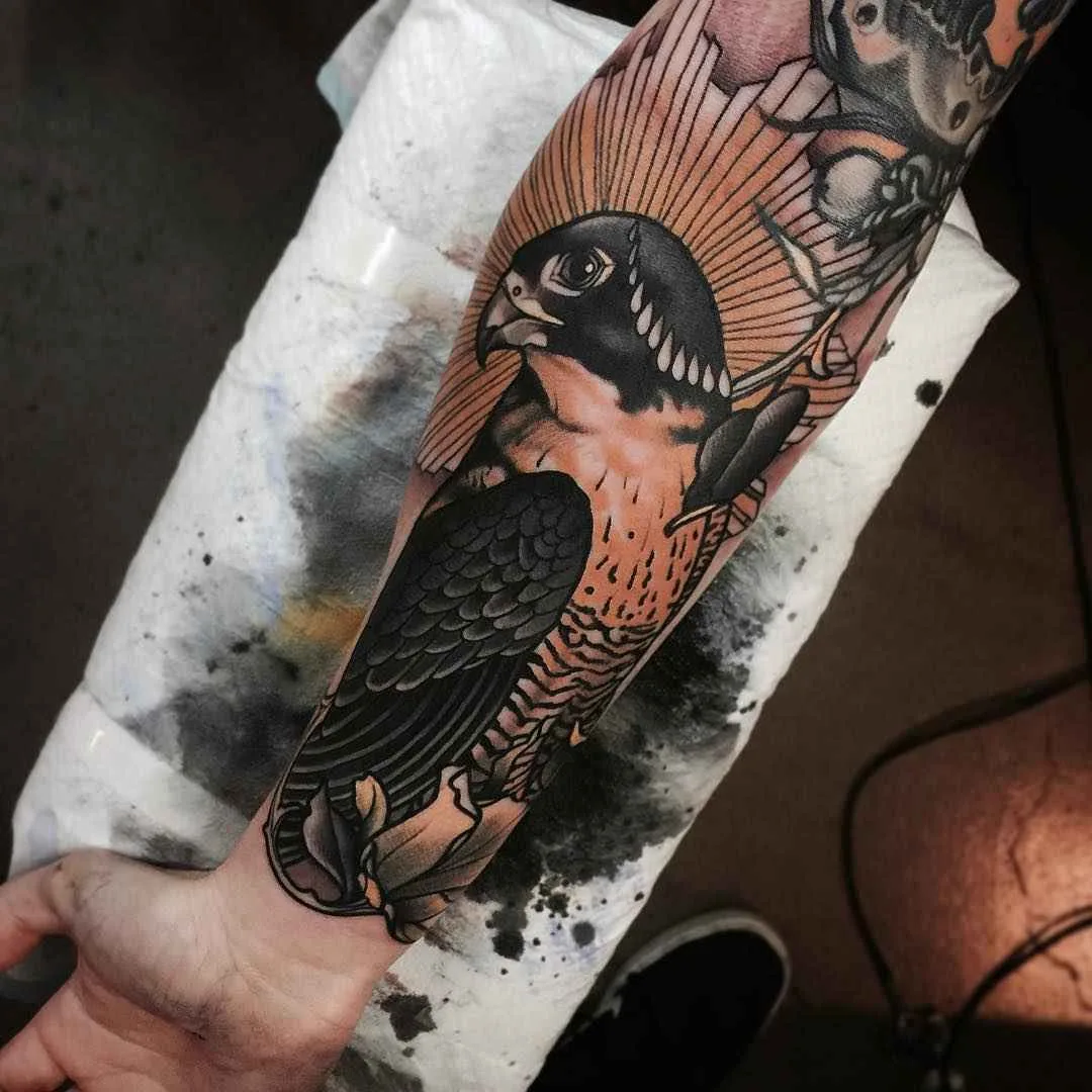 Tatuagem artista Jacob J Gardner cor neo tradicional | Austrália