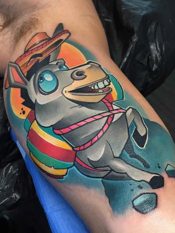 color cartoon Tatuagem em forearm #19030 | Tatuador Lehel Nyeste
