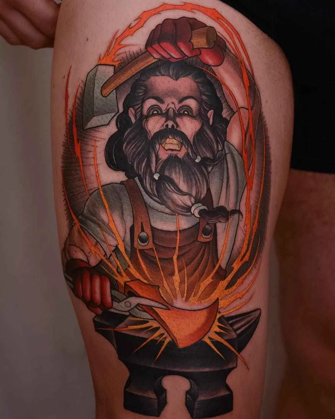 Tattoo artist Peter Lagergren, color aythors style tattoo, new school, neo traditional, oriental, japanese | Sweden