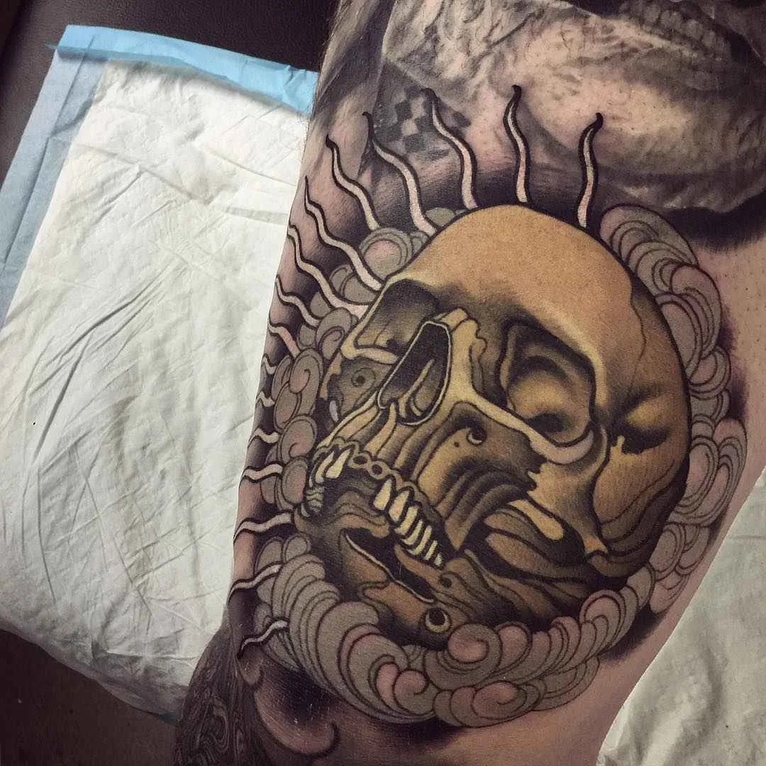 Tatuagem artista Jacob J Gardner cor neo tradicional | Austrália