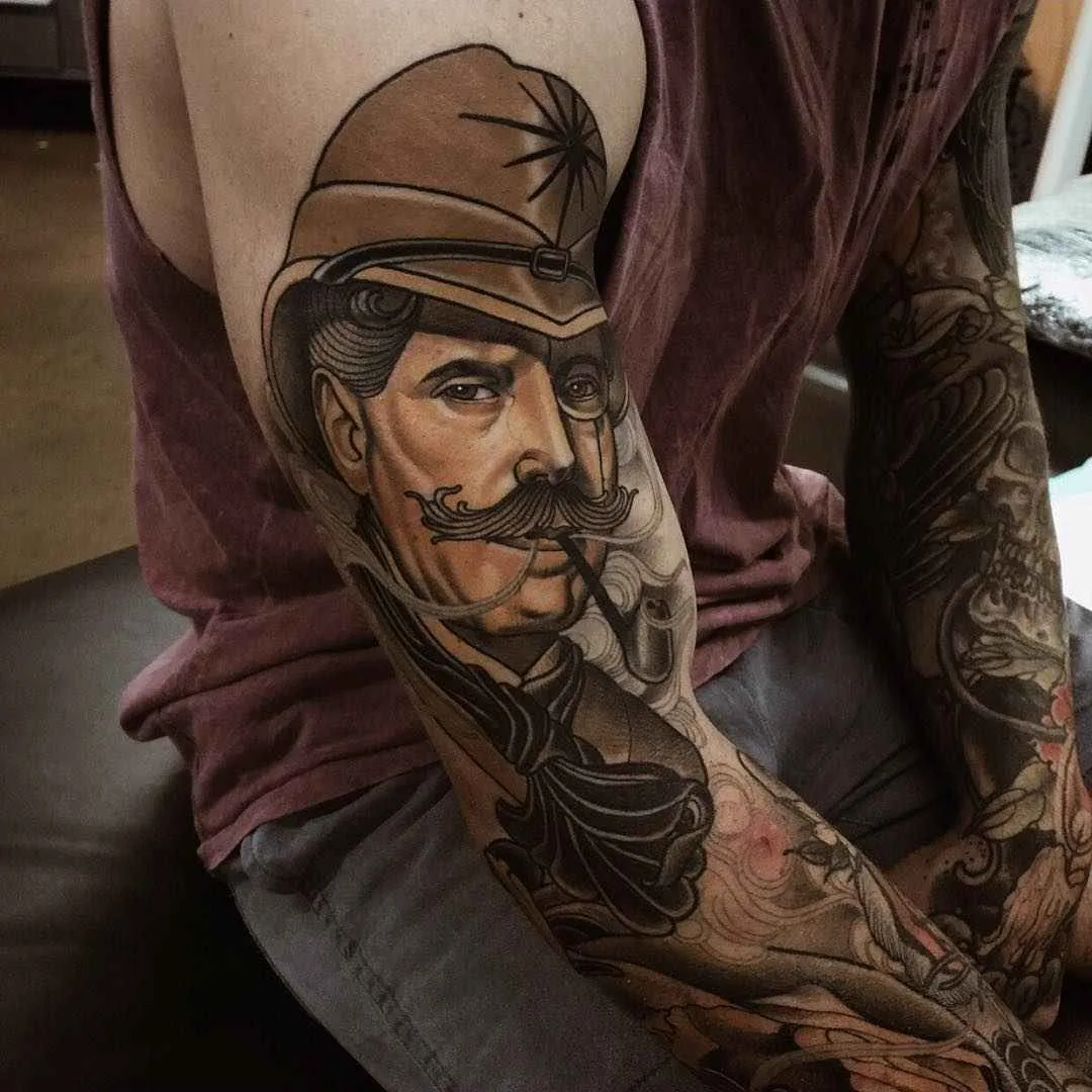 Tatuagem artista Jacob J Gardner cor neo tradicional | Austrália