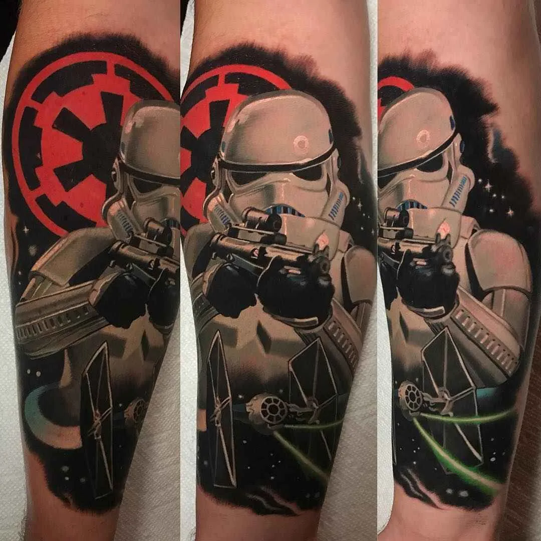 Tattoo artist Paul Marino , authors style color portrait realistic tattoo | USA