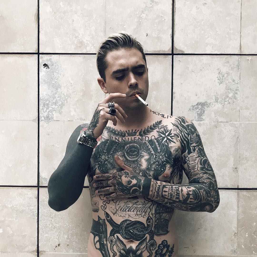 Tattoo model Jose Prager