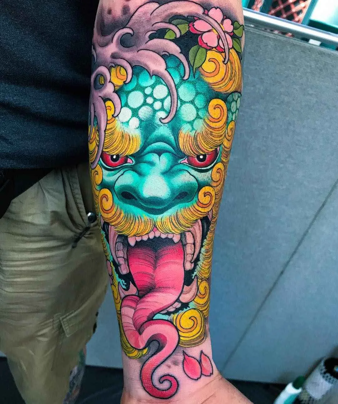 Tattoo artist Peter Lagergren, color aythors style tattoo, new school, neo traditional, oriental, japanese | Sweden