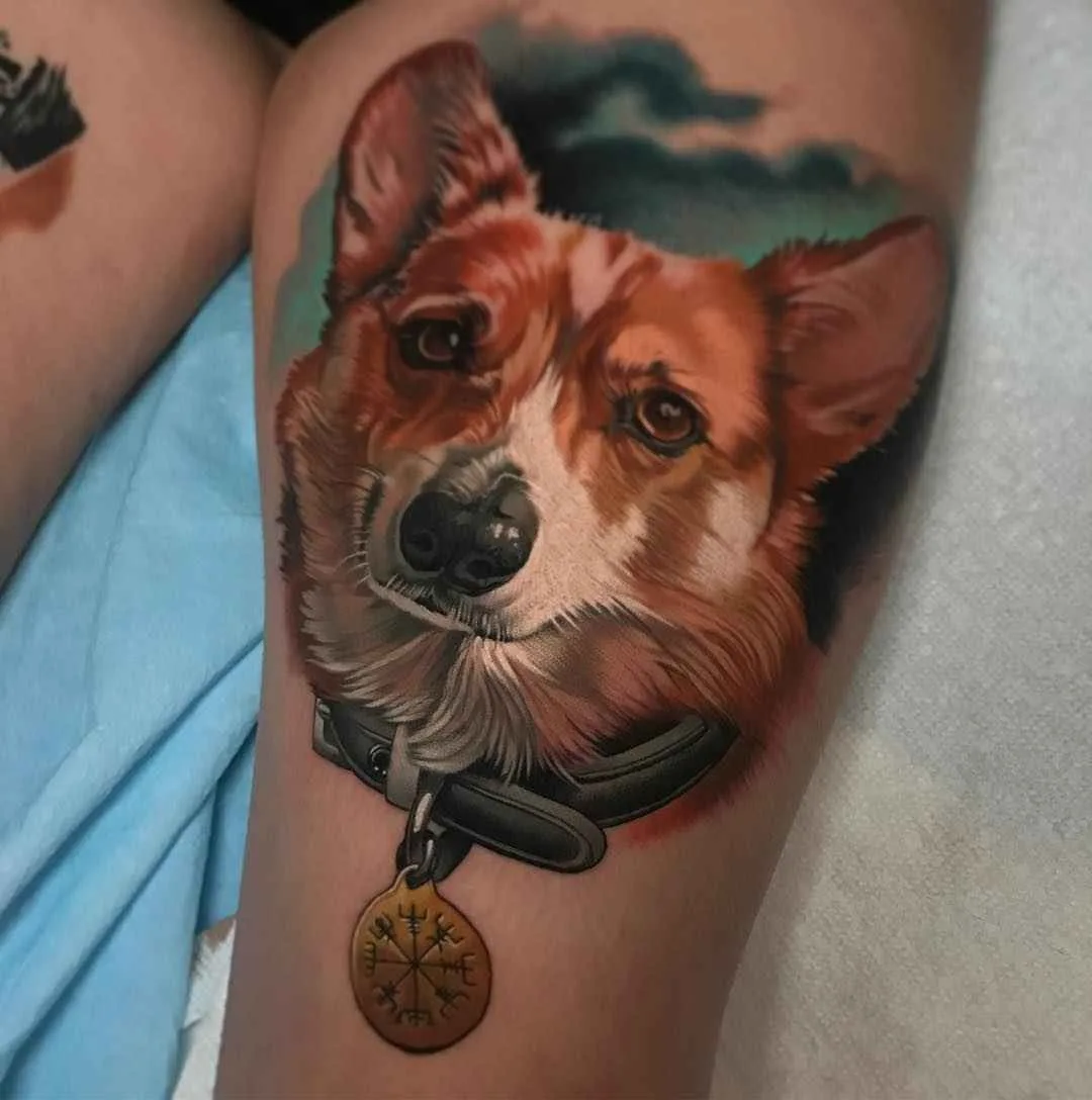 Tattoo artist Paul Marino , authors style color portrait realistic tattoo | USA