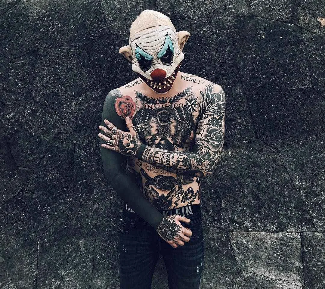 Tattooed model Jose Prager, male alternative photo model, tattooed guy | USA