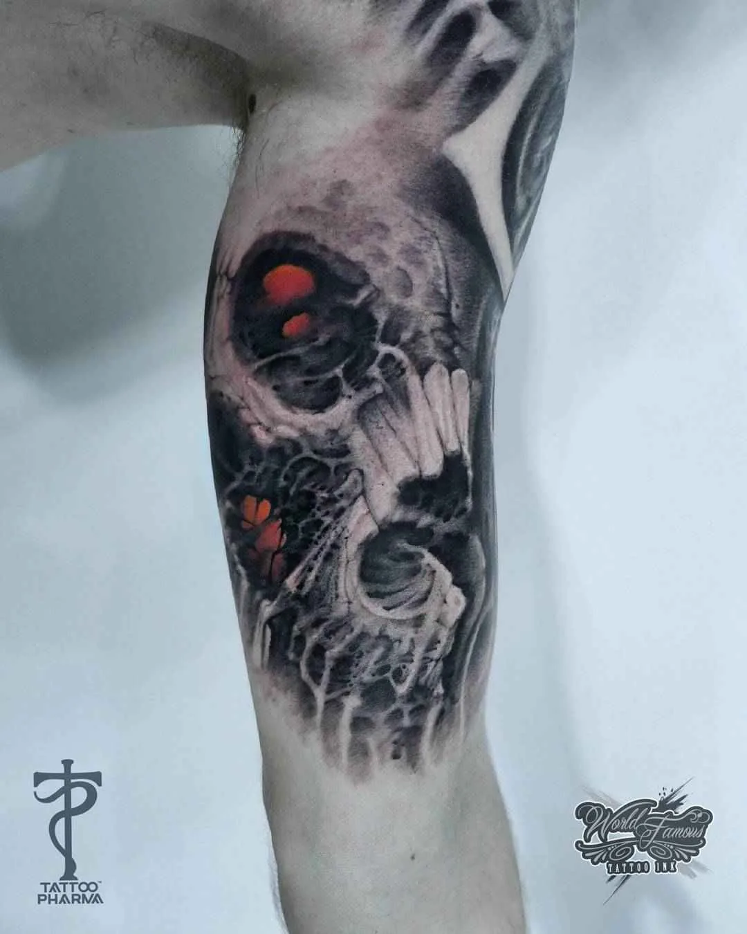 Tattoo artista Alexandr Litvinov, tattoo realismo de cores e preto e cinza, tattoo biomecânico | Rússia