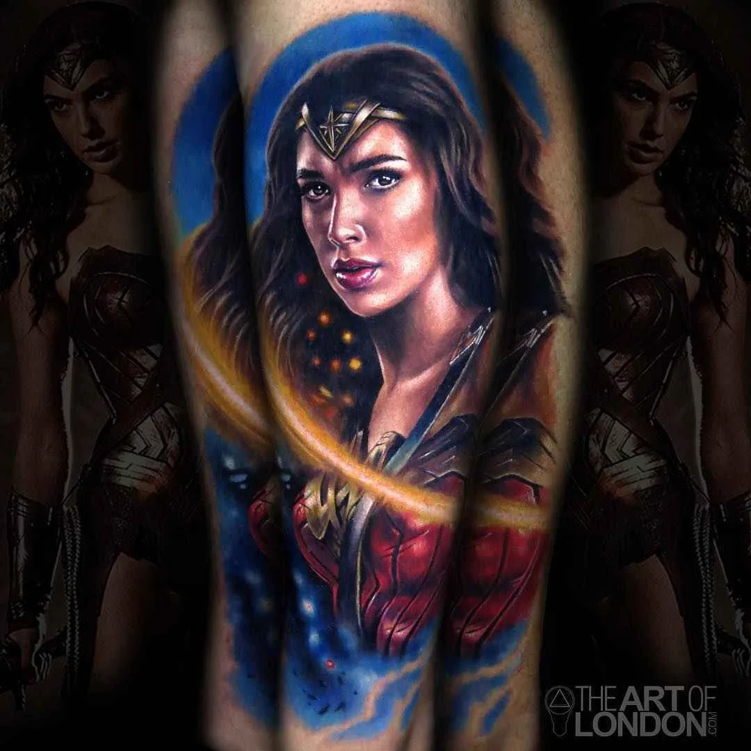 Artista de tatuagem Londres Reese, tatuagem de retrato em cores realista | EUA