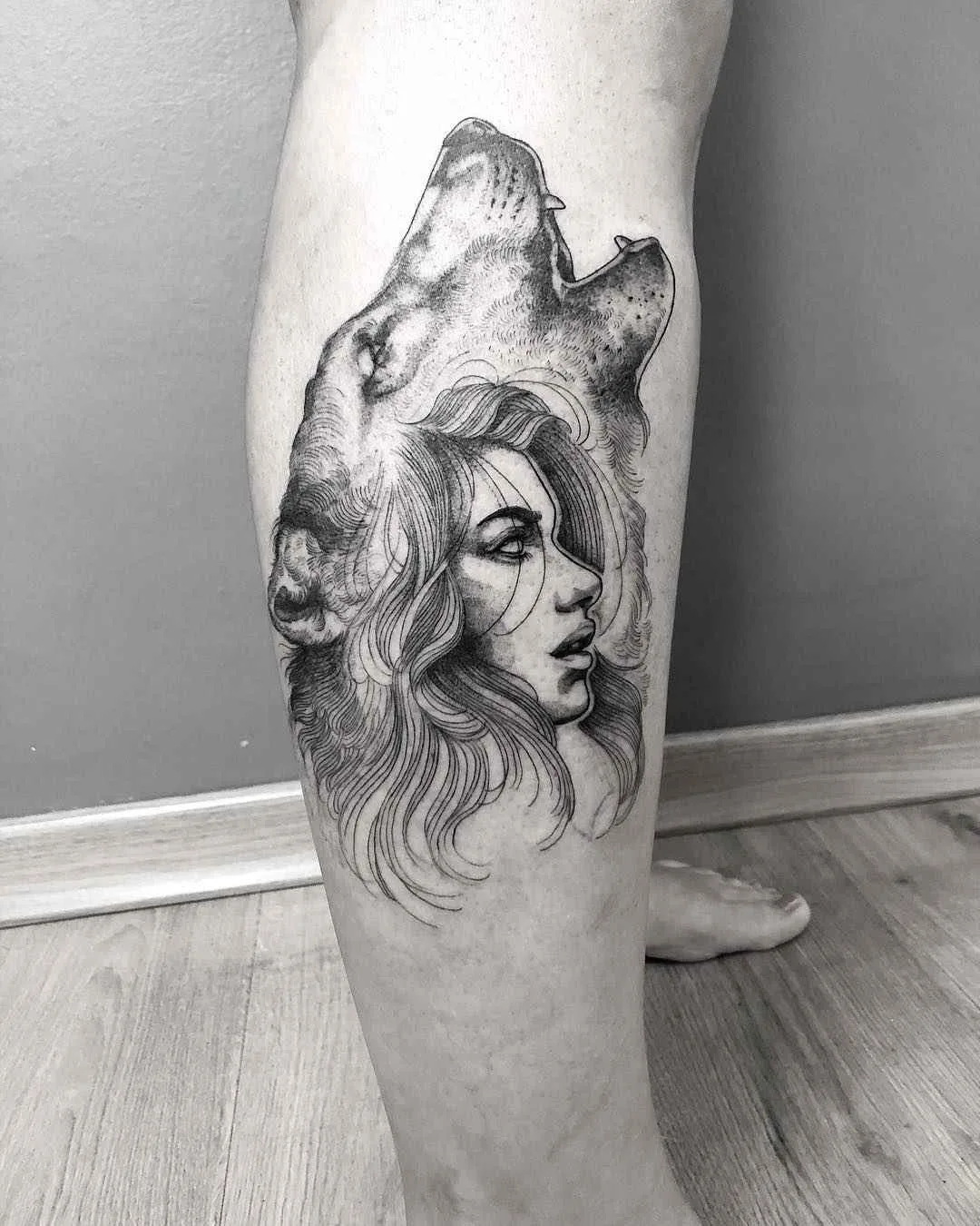 Tatuador(a) Sandra Cunha authors style blackwork tattoo, linework, surrealism | Brasil
