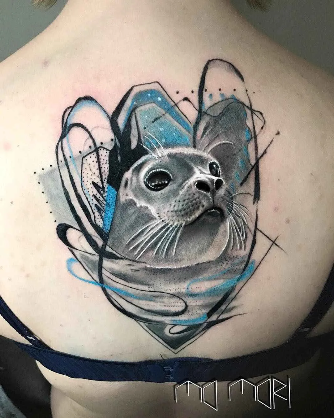 Tatuagem do artista Mo Mori estilo esboço de tatuagem aquarela | Alemanha, Berlim