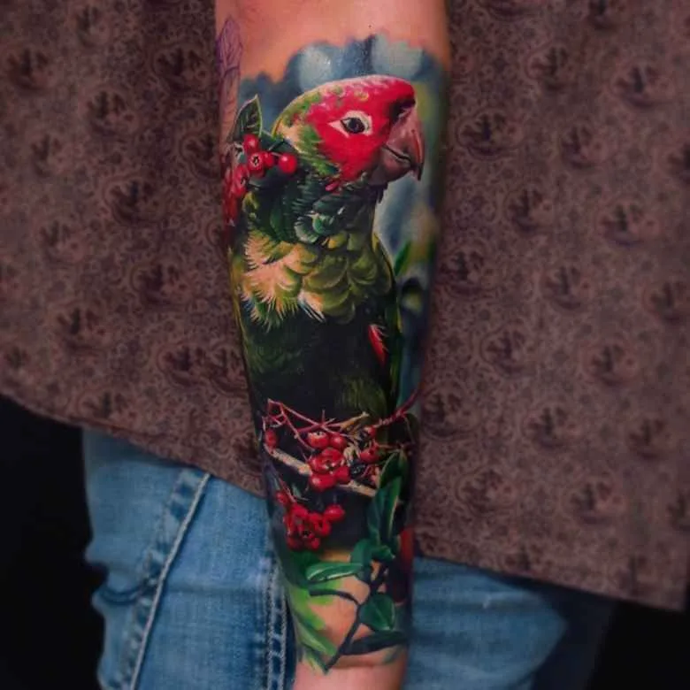 Tattoo artista Dima Gorbunov, ritratto realistico in colore e nero e grigio | Russia