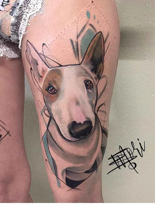 color illustrative Tatuagem em thigh #19341 | Tatuador Mo Mori