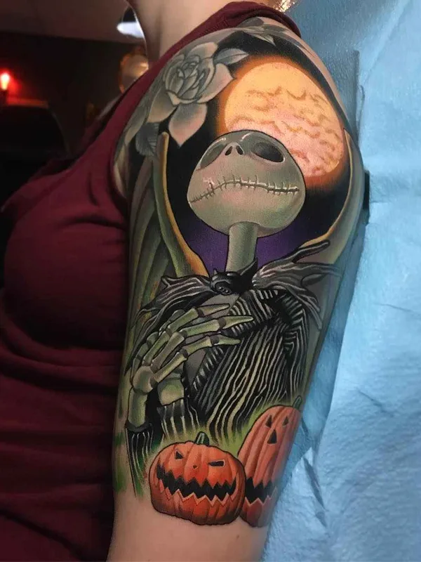 female color illustrative Tatuagem em full sleeve #19610 | Tatuador Paul Marino