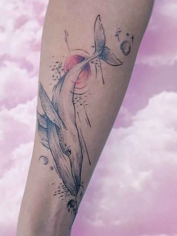 color sketch tattoo auf forearm #19272 | Tätowierer Ника Столяровская