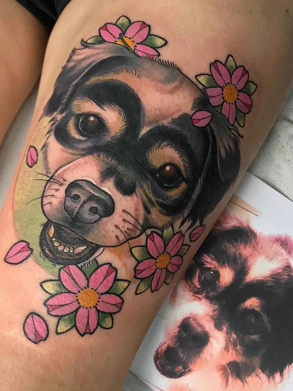 color realism Tatuaggio su thigh #19698 | Tatuatore Raquel Escudero