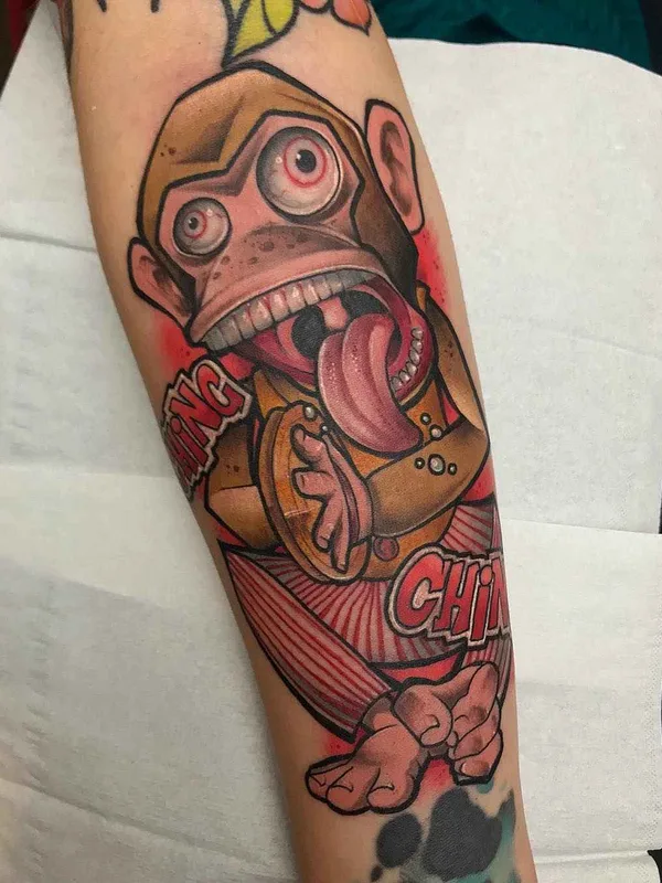 color new school Tatuaggio su forearm #19693 | Tatuatore Raquel Escudero