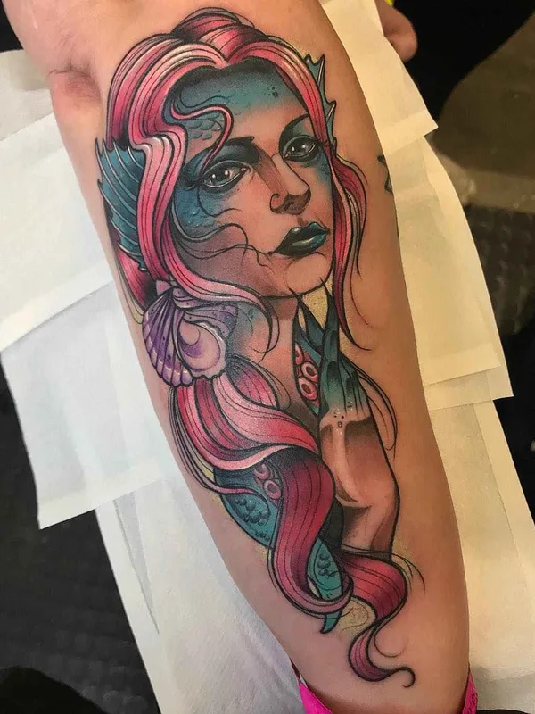 color illustrative Tatuaggio su forearm #19688 | Tatuatore Raquel Escudero