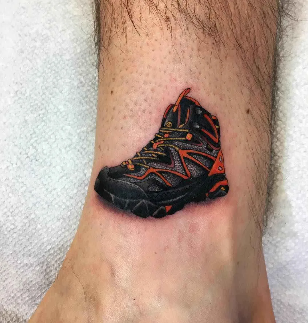 Tattoo master and musician Dan Smith, authors realistic sneakers and shoes tattoo | USA, England, New Zealand