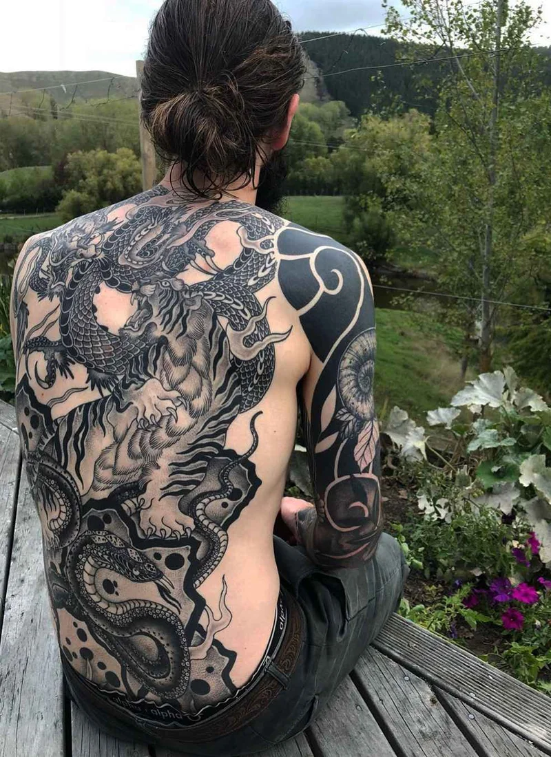Tattoo artist Richard Warnock