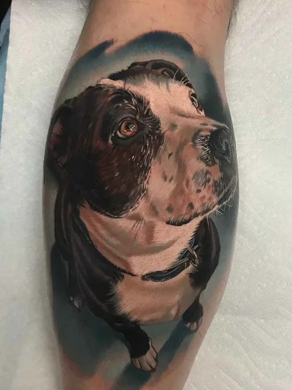 color realism Tatuagem em calf #19620 | Tatuador Paul Marino