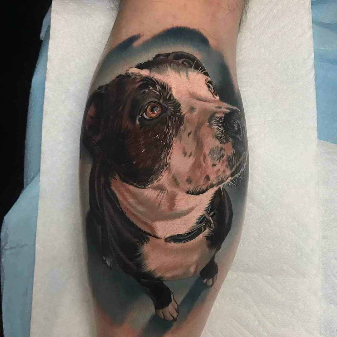 Tattoo artist Paul Marino , authors style color portrait realistic tattoo | USA
