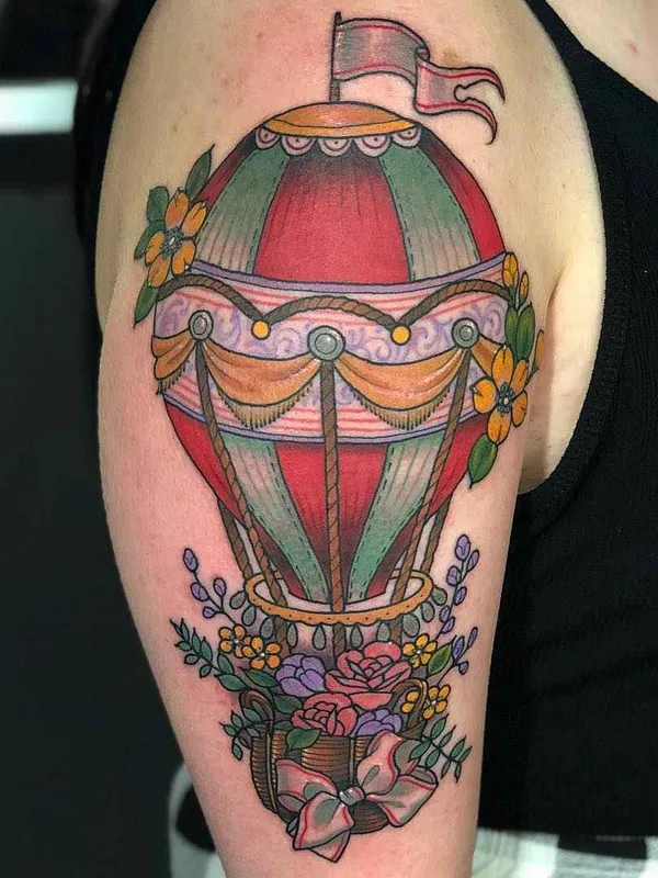 female color neo traditional Tatuaggio su upper arm #19813 | Tatuatore Sadee Glover