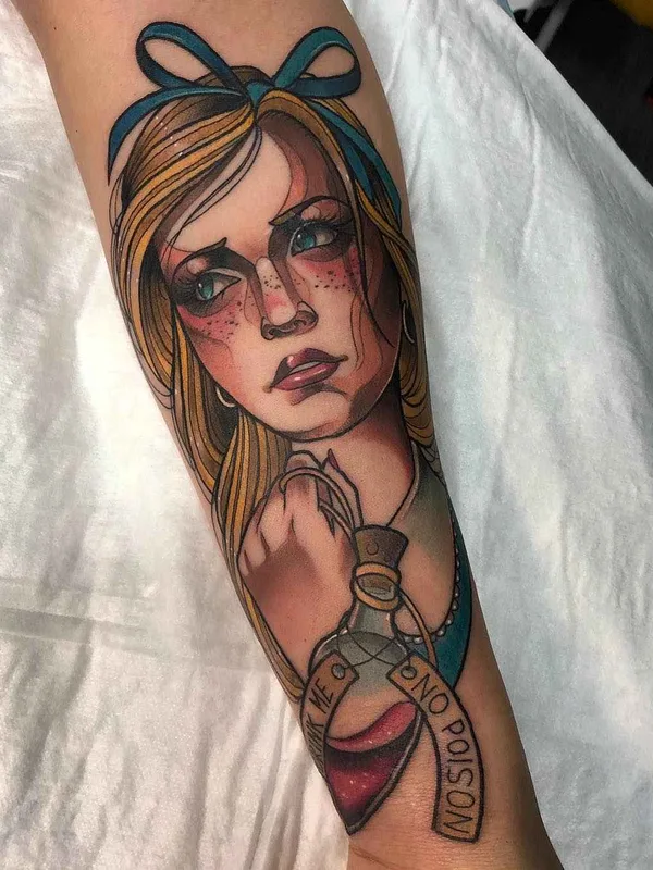 color neo traditional Tatuaggio su forearm #19694 | Tatuatore Raquel Escudero