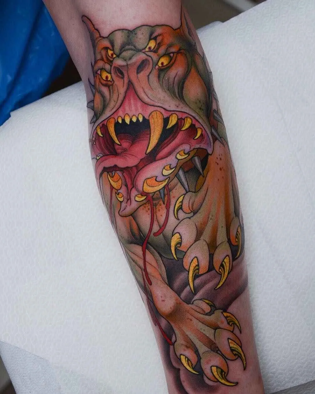 Tattoo artist Peter Lagergren, color aythors style tattoo, new school, neo traditional, oriental, japanese | Sweden