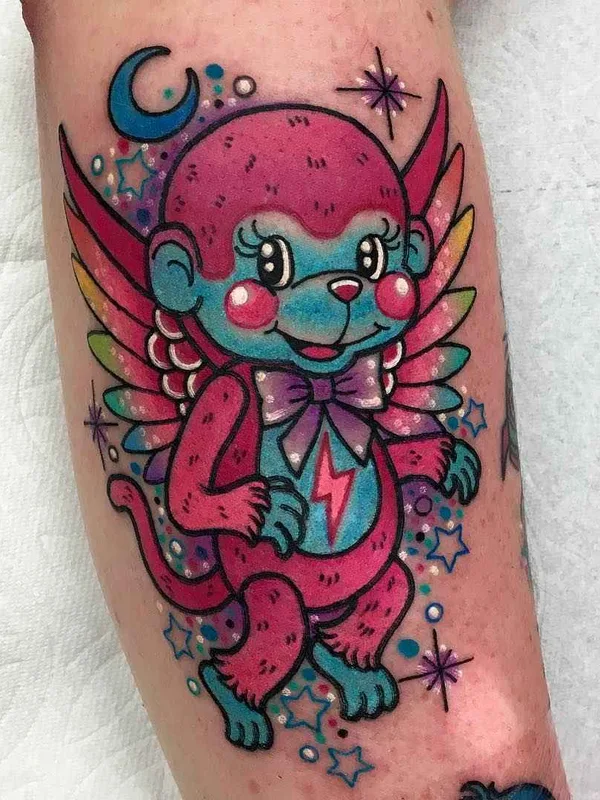 color new school Tatuagem em forearm #20054 | Tatuador Roberto Euán