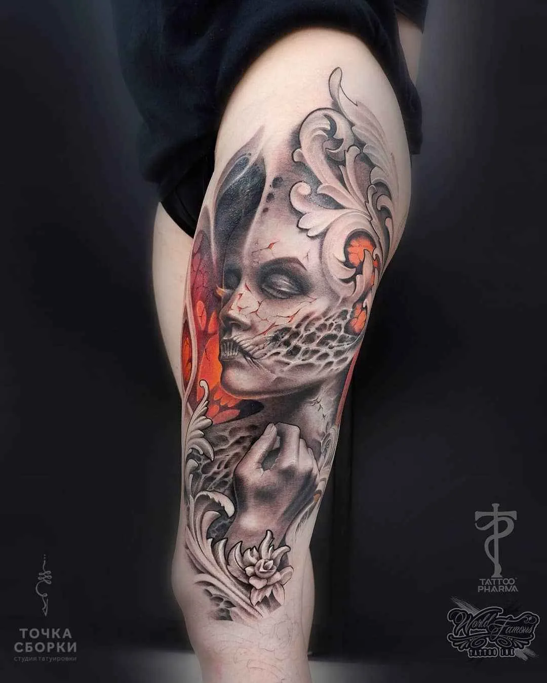 Tattoo artista Alexandr Litvinov, tattoo realismo de cores e preto e cinza, tattoo biomecânico | Rússia