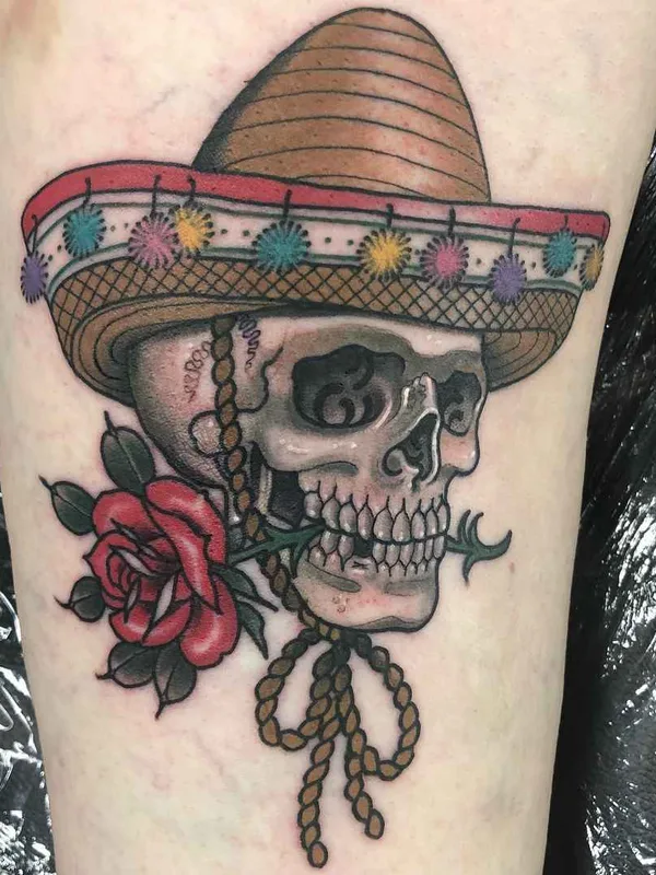 color neo traditional Tatuaggio su thigh #19818 | Tatuatore Sadee Glover
