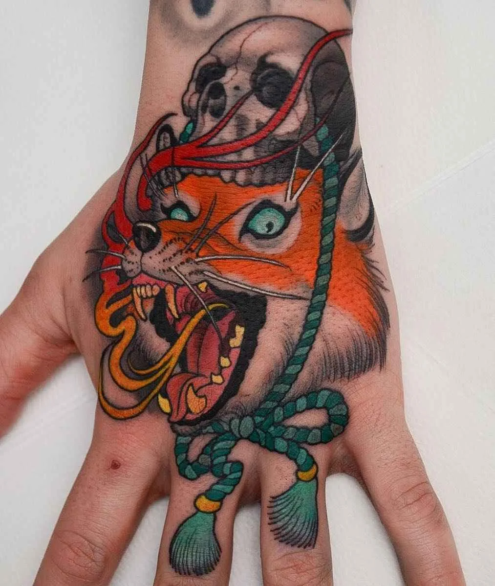 Tattoo artist Peter Lagergren, color aythors style tattoo, new school, neo traditional, oriental, japanese | Sweden