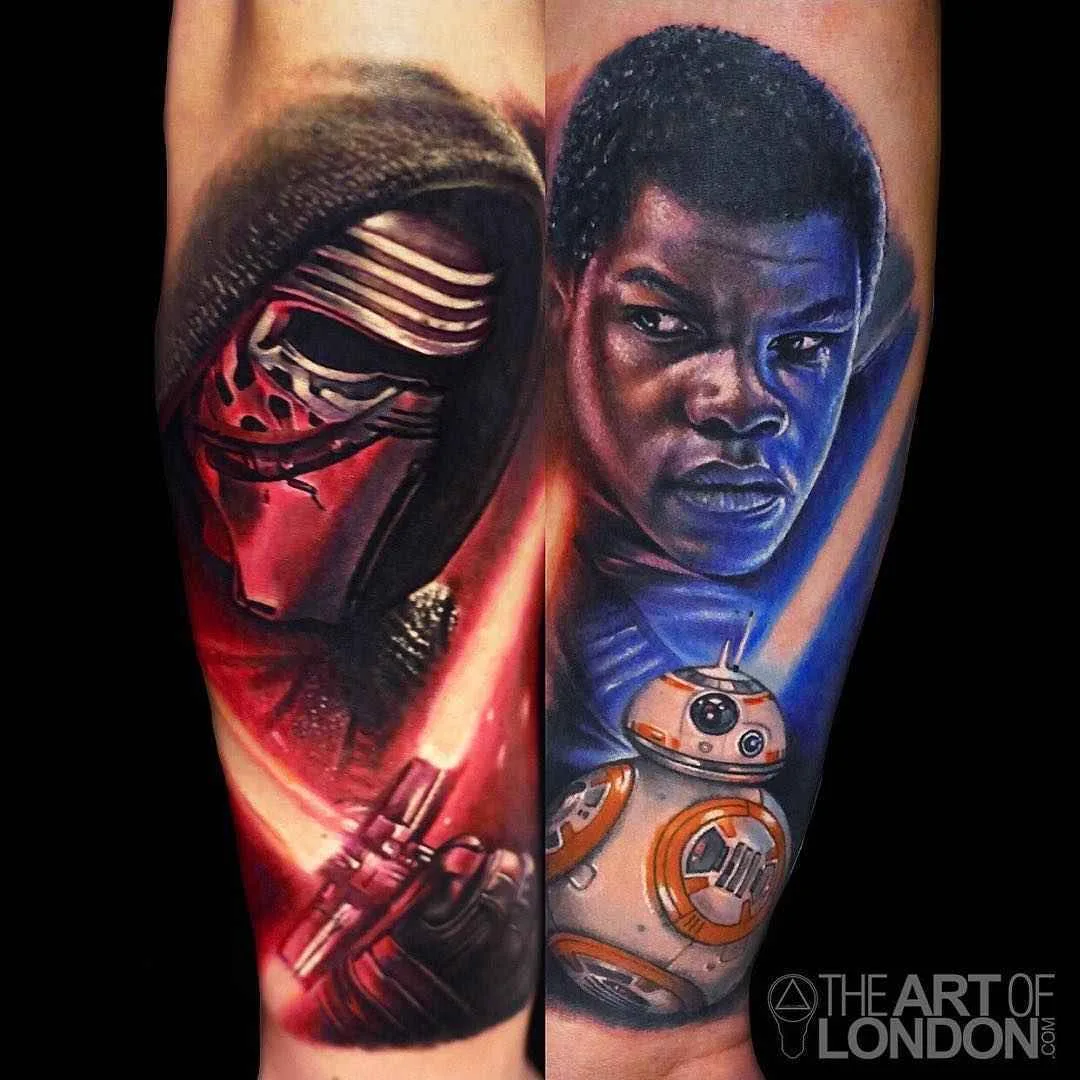 Artista de tatuagem Londres Reese, tatuagem de retrato em cores realista | EUA